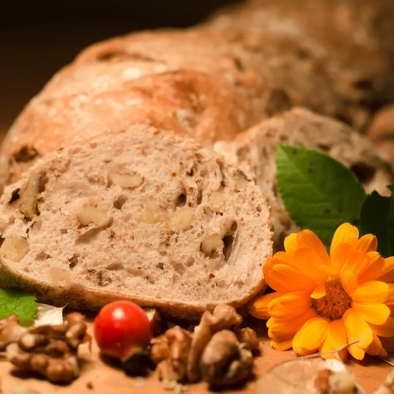 Pane alle noci con poolish 